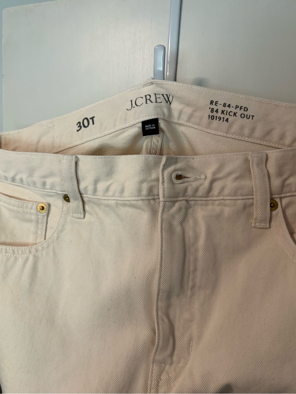 J.Crew Women's Cream Boot Cut Jeans
